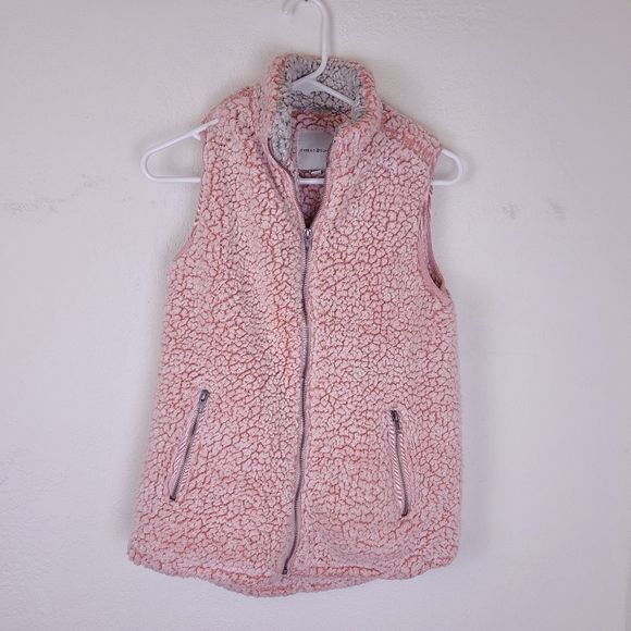 Thread & Supply Pink Zip Up Teddy Vest - Picture 3 of 14